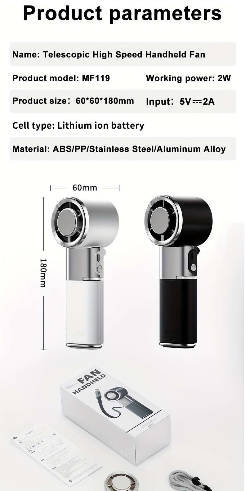 Handheld neck fan with a 130-degree adjustable head, built-in cooling pad on the fan surface for rapid temperature reduction, supports up to 10W fast charging via large 6000mAh battery, includes creative retractable lanyard and buckle strap