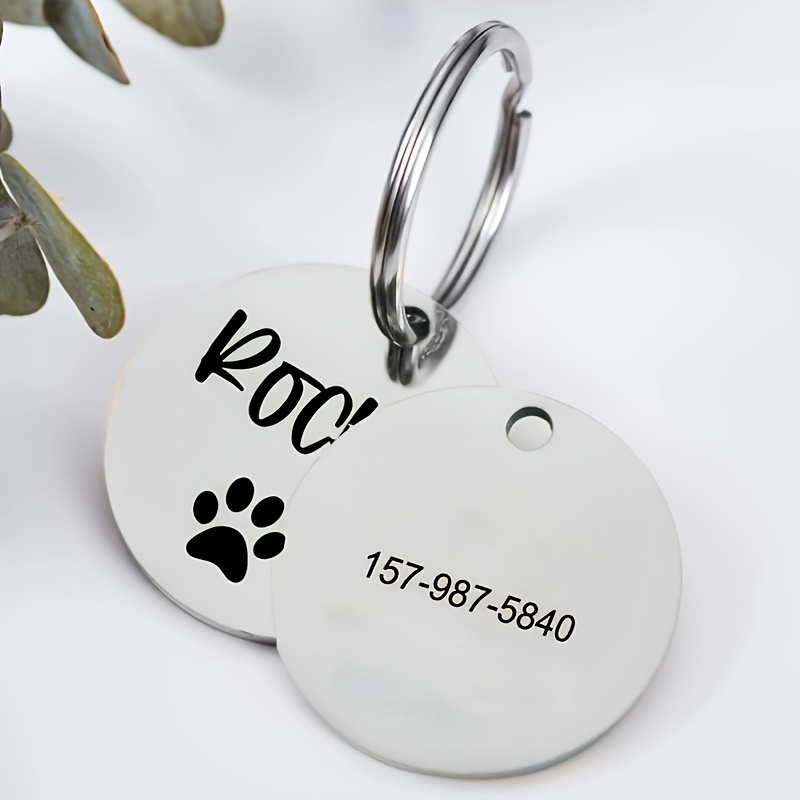 Custom 30Mm Round Dog Tag with Multiple Patterns Available