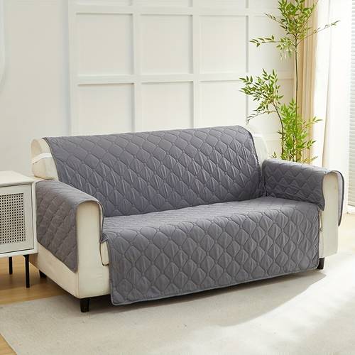1pc quilted sofa cover non slip elastic sofa season easy modern dust proof sofa cover cat scratch resistant sofa cover durable elastic sofa cover for bedroom office living room home decor furniture protector