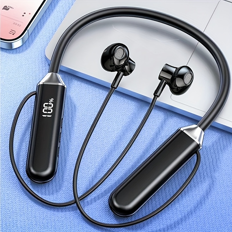 noise canceling neckband wireless earbuds Temu South Africa