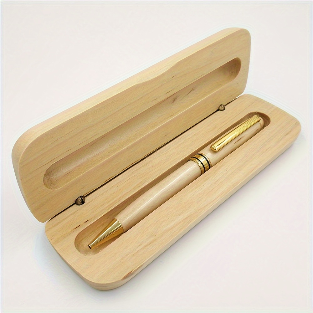 

Elegant Wooden Pen Set With Display Box: Handcrafted Wooden Ballpoint Pens, Suitable For Men And Women, Designers, Executives, And Professionals