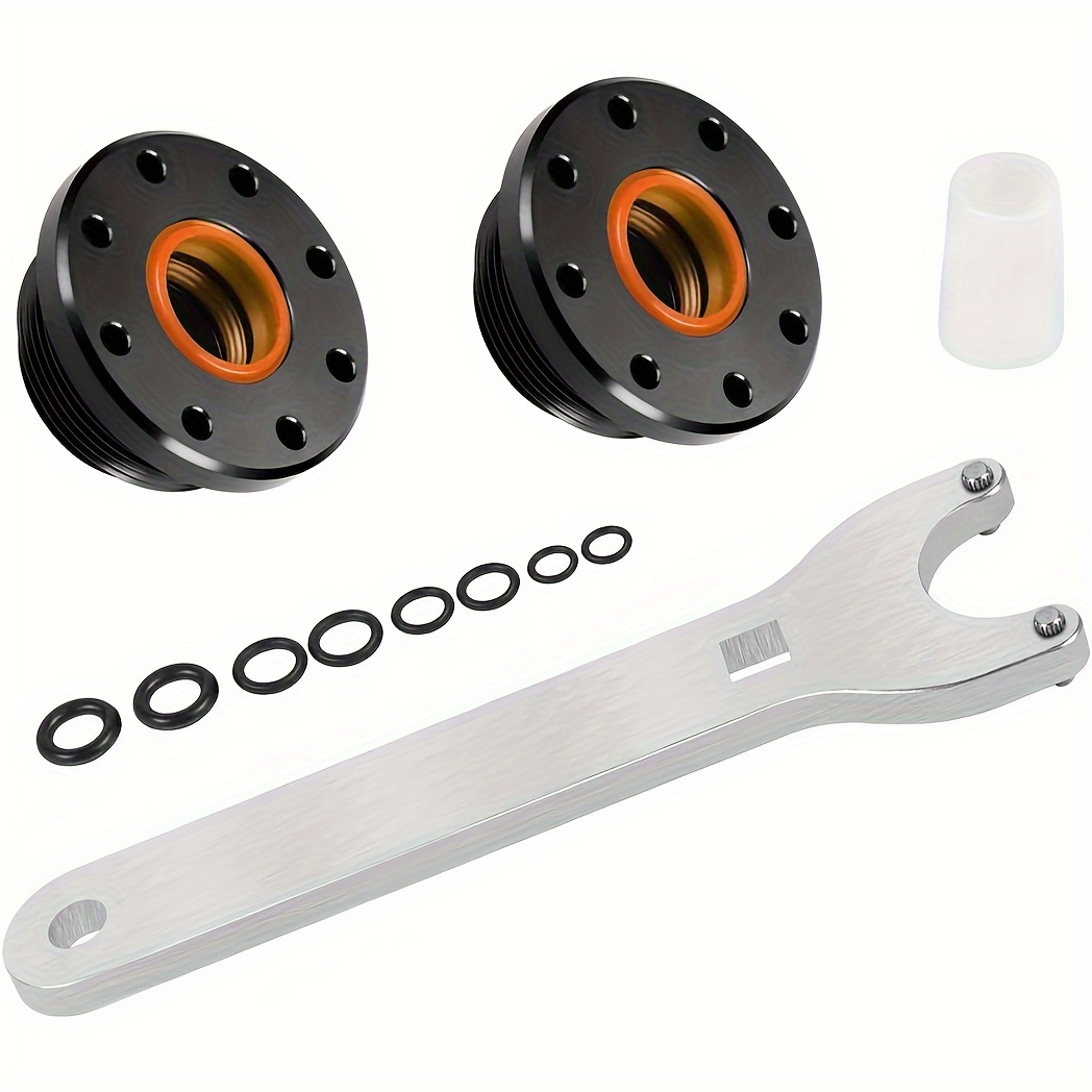 TEMU 1set Hc5345 Seal Kit Replacement For Seastar Hc5345 Seal Kit - Front Mount Hydraulic Steering Cylinder Seal & Pin Wrench Hs5157 For Hc6750,