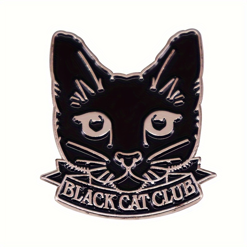 

Black Enamel Pin - Cute Cartoon Animal Brooch For Jackets, Backpacks & Hats | Funky Alloy Accessory, Clothes, Pin Badge, Accessories