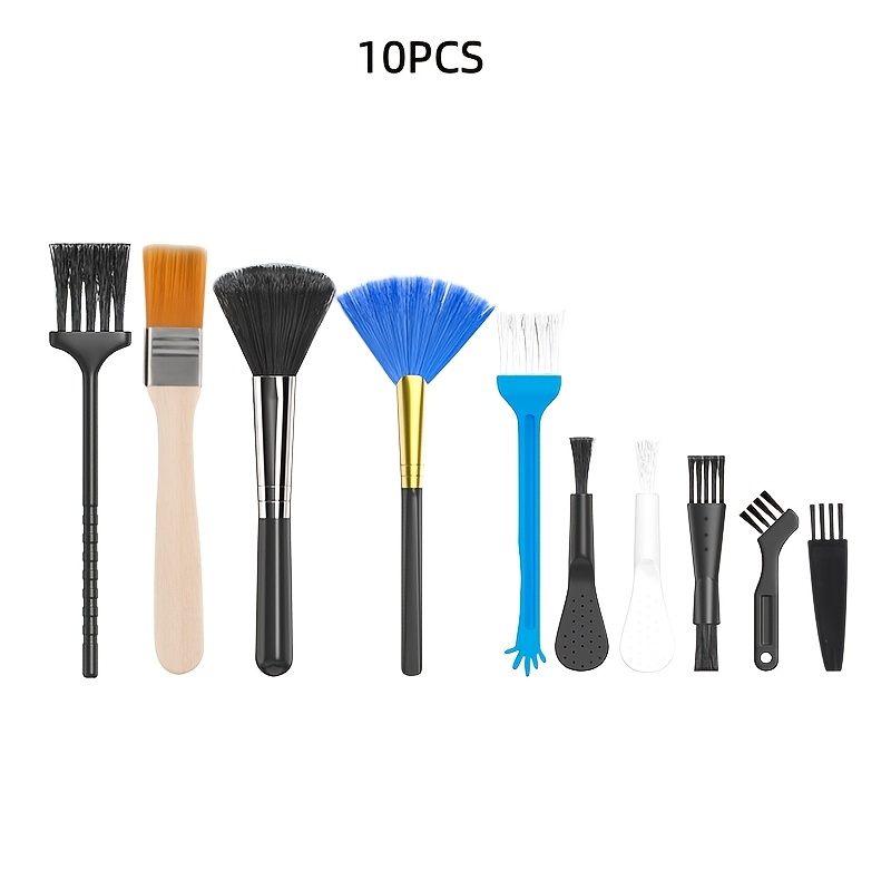 E-shop Staubentfernungs- Reinigungsbürstenset, Nylon--Bürstenset. Ideal zur Reinigung von Computer-Tastaturspalten Staubentfernungsbürsten für