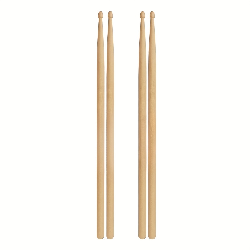 Temu [] 10 Pairs (20 Sticks) Premium Maple Drumsticks Set 5A Wooden Drumsticks, Suitable For Jazz And Percussion Drums, For Beginners And-image