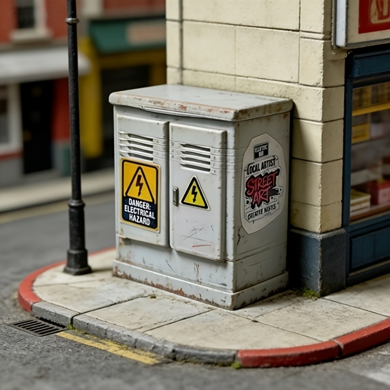 Distribution Box Model 1:64 Scale Plastic Electrical Control Box