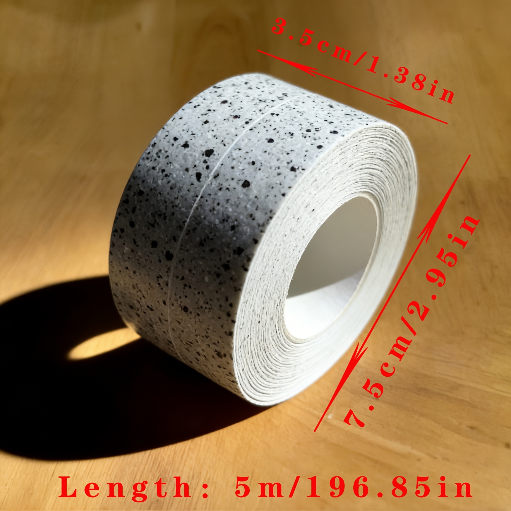 E-shop 197 Zoll Ultra-Langer Verdickter Fugenstreifen - Selbstklebendes Band, Universal für Küchenherd Spüle Badezimmer Toilette Selbstversiegelndes