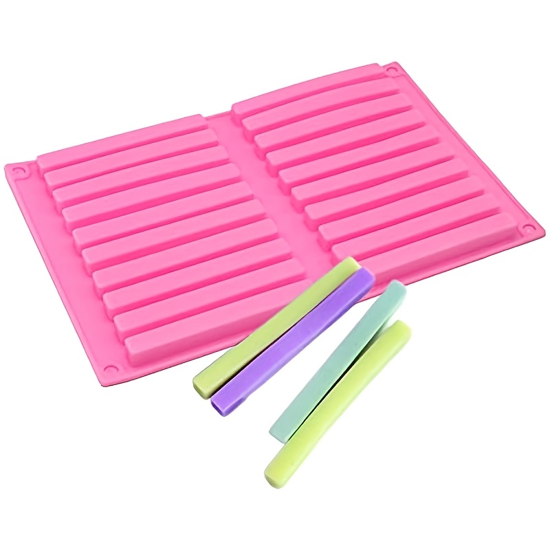 

20- Silicone Mold - Safe, For, , Soaps & - Pink Diy Tool, Moulds, Tray,