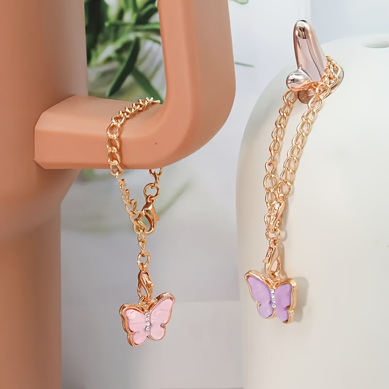juego de accesorios de 4/6 piezas para   de vasos - cubiertas de paja reutilizables, paja,   protectoras de   y cadenas de   - ideal para tazas de 40oz/30oz -   para regalos de san valentín, día de  , día de la  , acción de   y navidad detalles 3