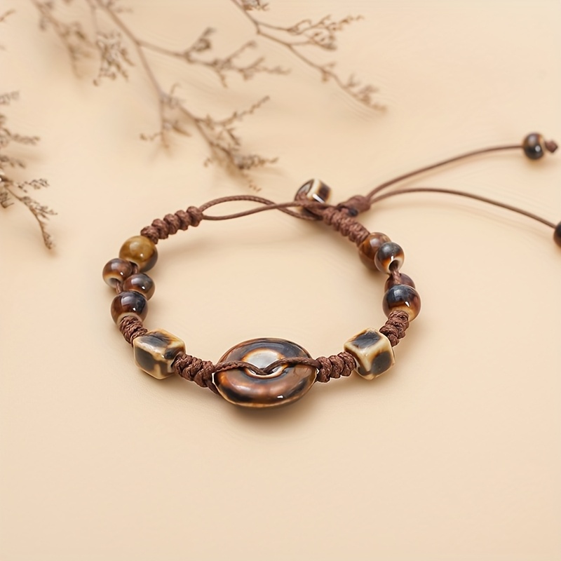 Women's Ceramic Braided Bracelet Adjustable Unique Creative Gift