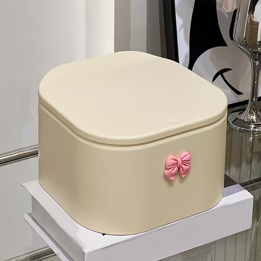 Hair Accessories Organizer For Girls, Hair Tie Organizer For Headband, Bows, Swab Organization, Storage Box Bathroom Containers Hair Clip Holder Storage With Lids, Storage Bins For Home Organization