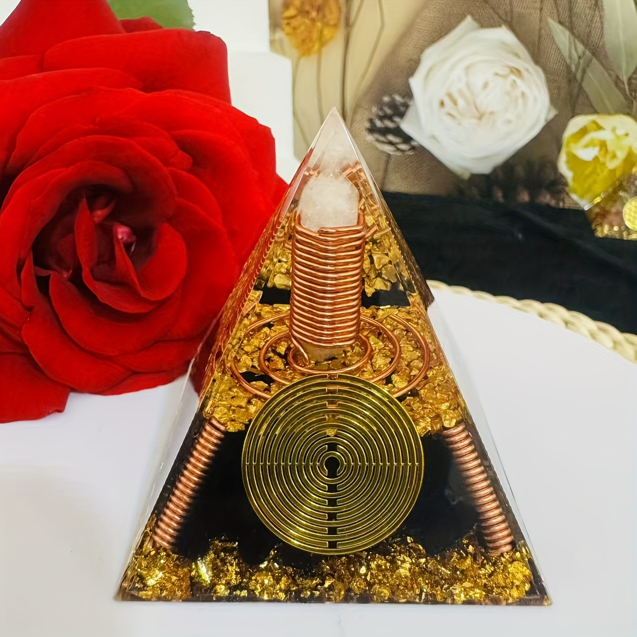 1pc 6cm-2.36in For Coil Pyramid Column Home Decoration.