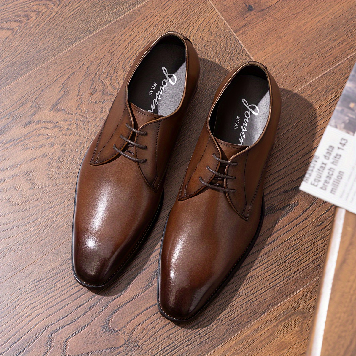 Zapatos Oxford O Derby Zapatos Elegantes De Hombre De Cuero Oxford - Main Image