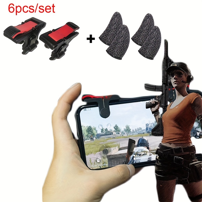 

6pcs/set Touch Screen Thumbs Finger Sleeve: Improve Your With Smartphone Game Controller!