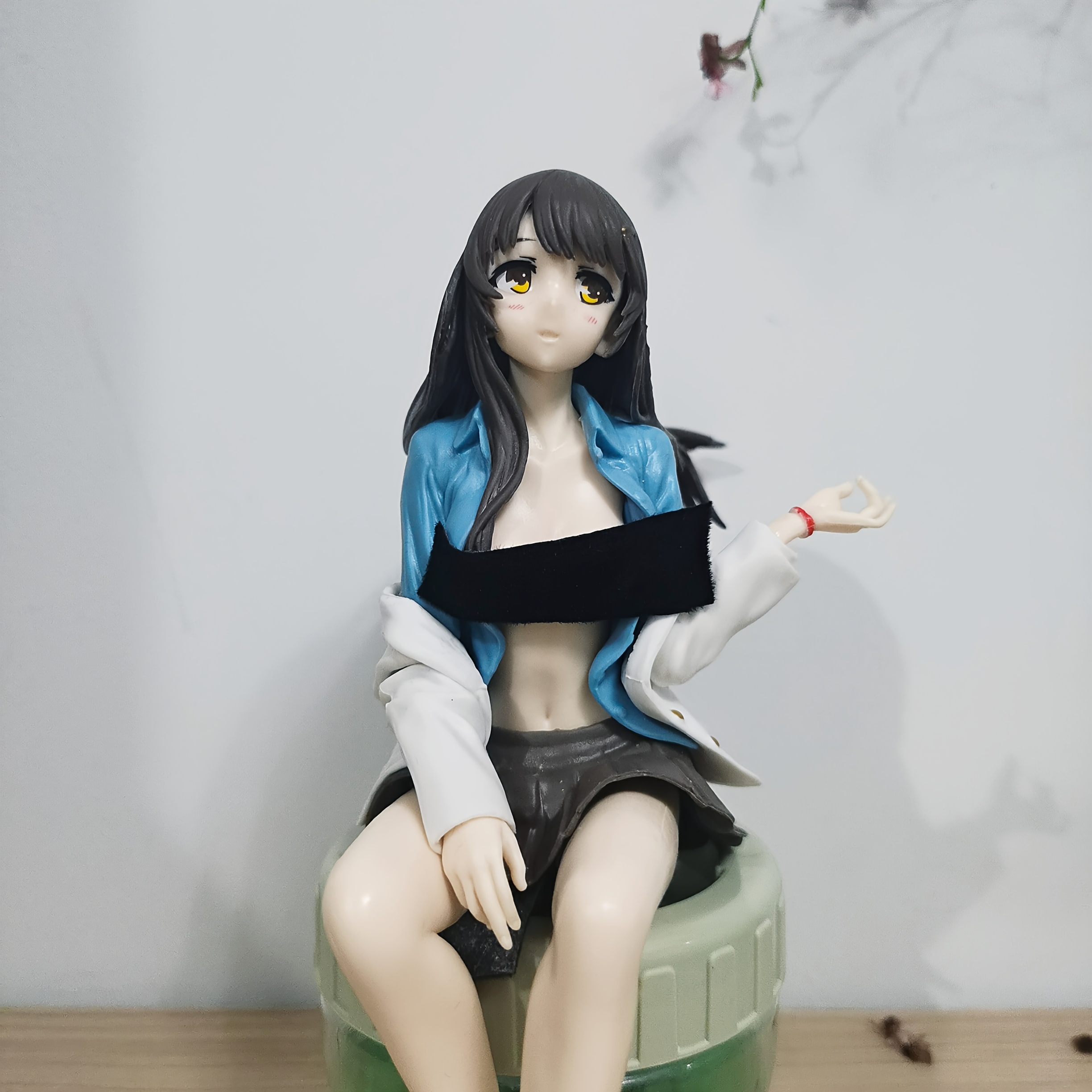 

Anime Girl Figure, Sitting Collectible, Pvc Material, , 2d , Home Decor Statue