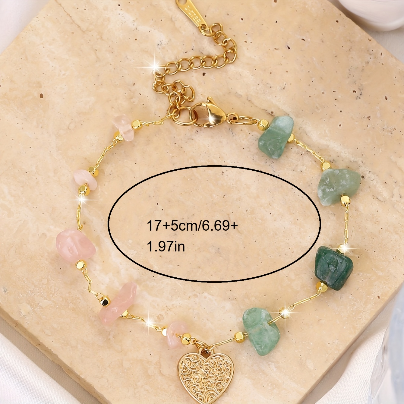 Bohemian Style Irregular Natural Stone Bracelet
