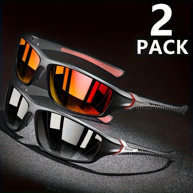 

[customer ] Yi Yan 2pcs Men's Polarized Sports Fashion Glasses - Vintage Style For Driving, Cycling, Fishing & Hiking | With Tac Lenses