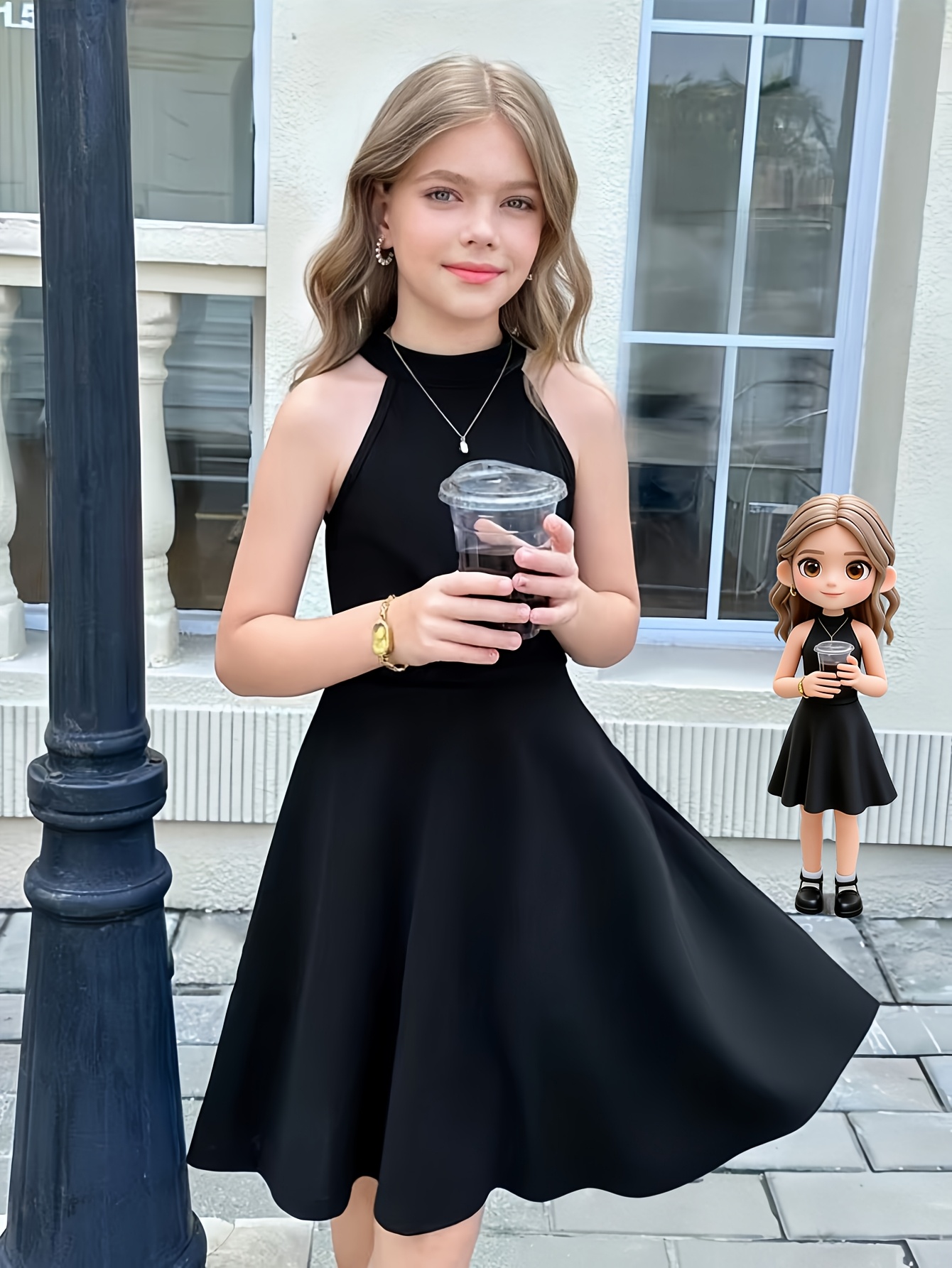 teen girls casual stand collar sleeveless empire - Temu Switzerland