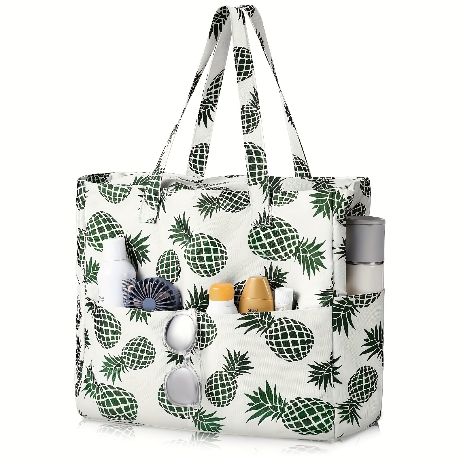 travel tote bag womens beach bag multifunctional toiletry pouch with handbag suitable for travel   swimming beach essentials accessories a great gift for mom friends sisters wife girlfriend