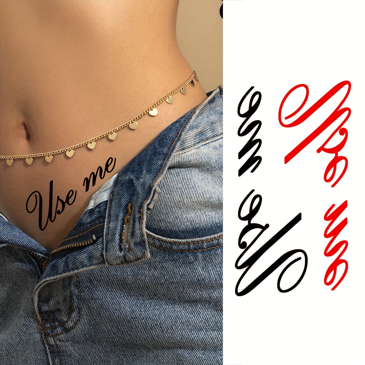 Tattoo Stickers, Memories - Cultural Makeup Patterns, Waterproof And Sweat-proof Fake Tattoos For Valentine's Day