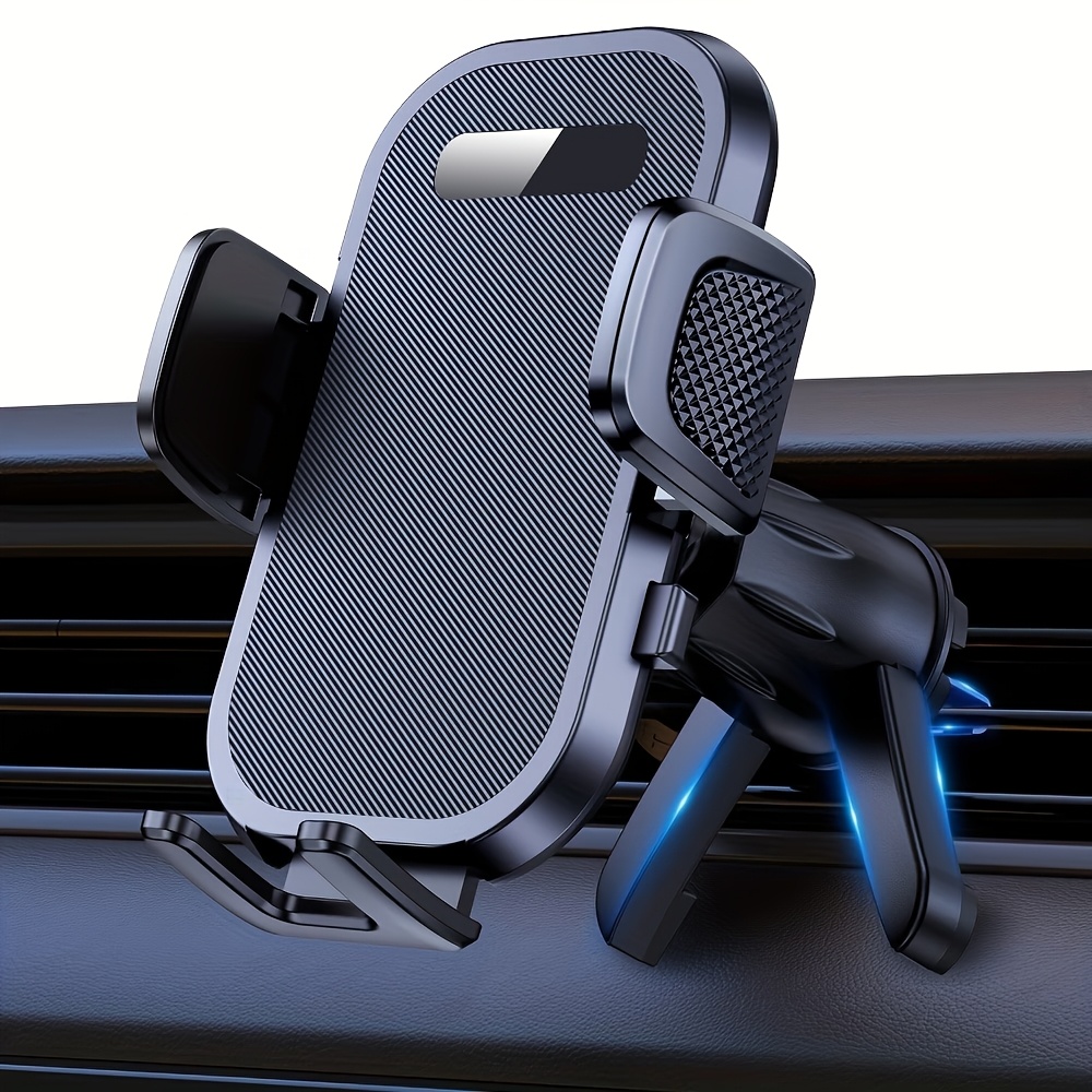 TEMU Supporto per telefono da auto per uso aggiornato - con gancio in metallo, compatibile con presa d'aria, a tutti i modelli di auto, materiale ABS