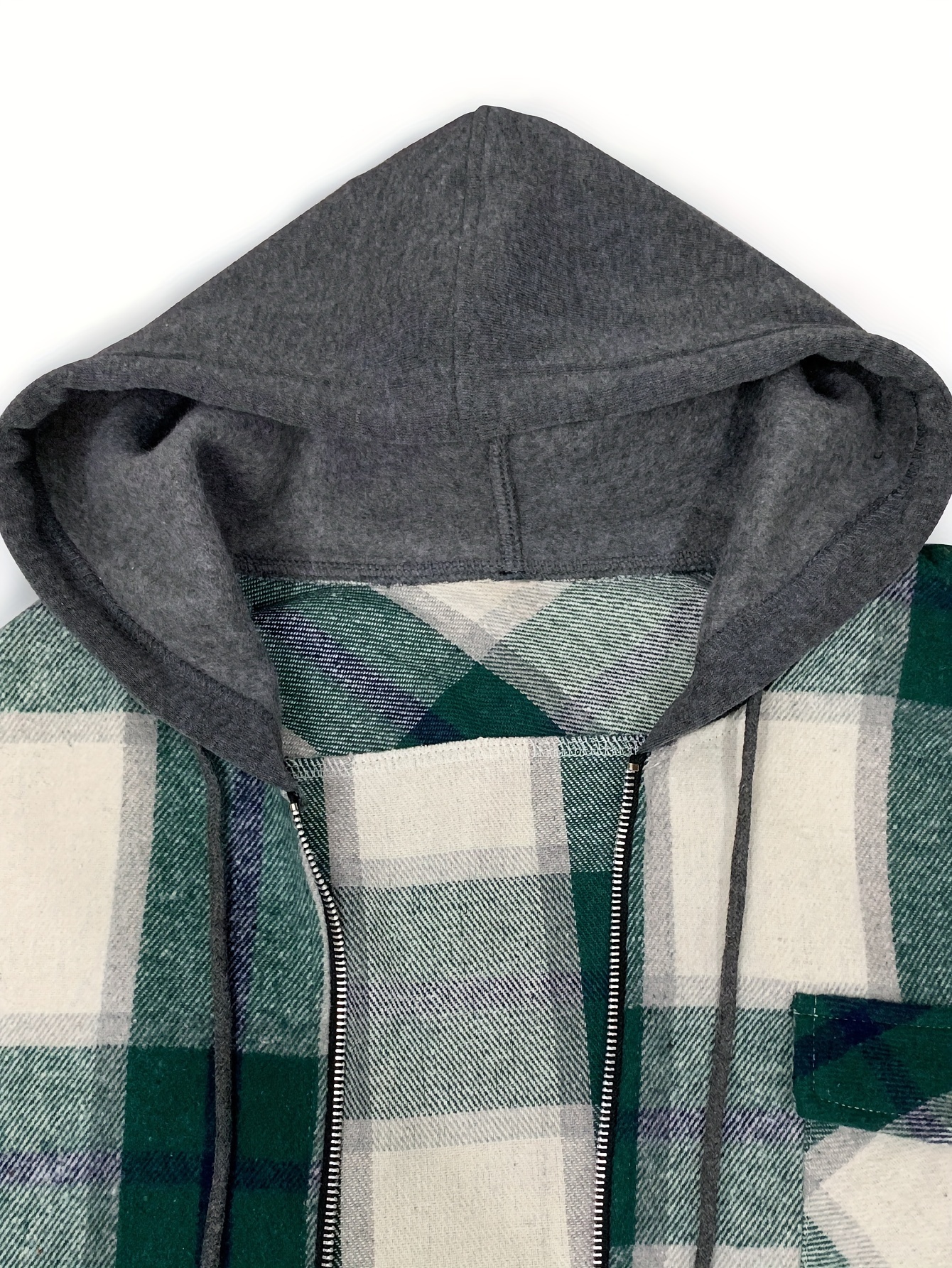 mens cozy flannel fleece hooded jacket sherpa lined Temu