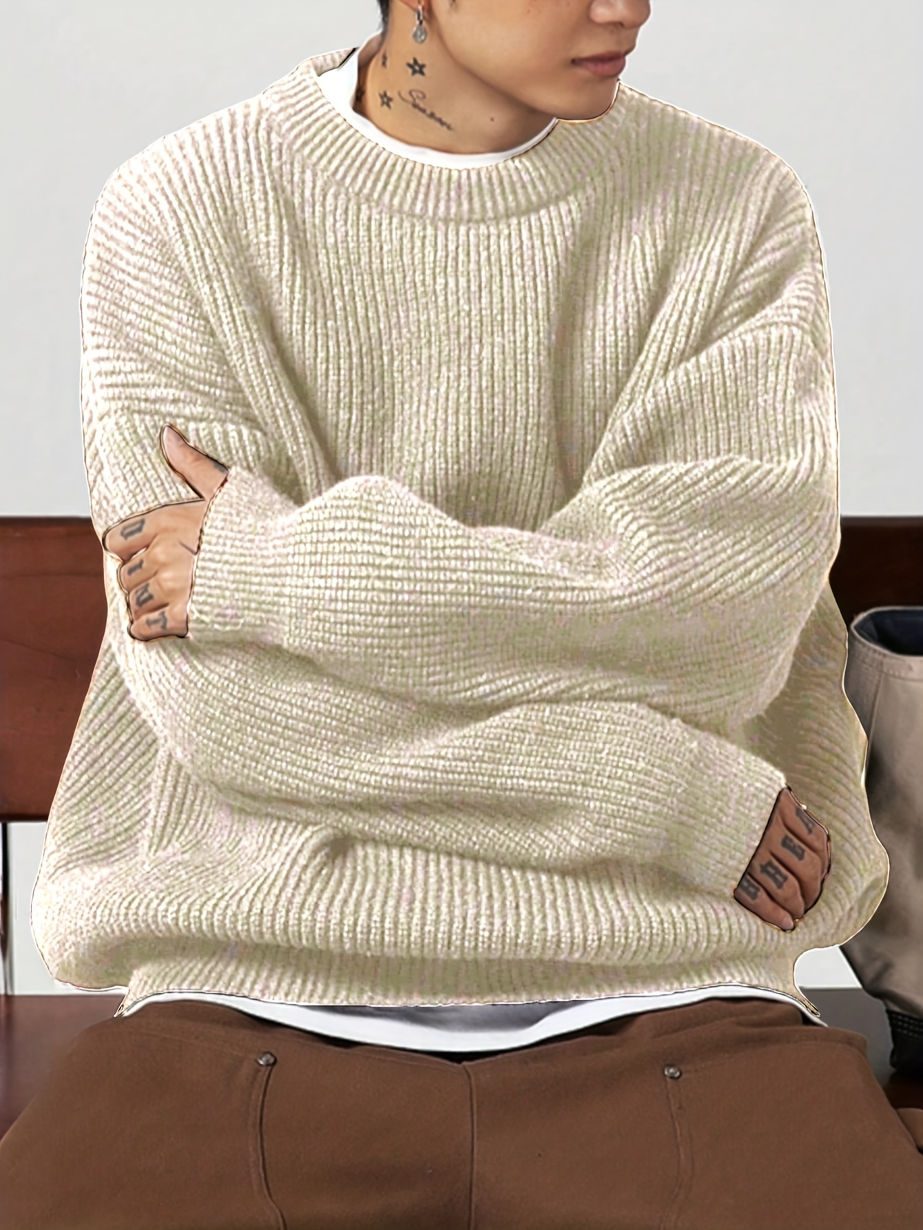 Damen Pullover Designer Herren Pullover Exklusiver Schwarzer