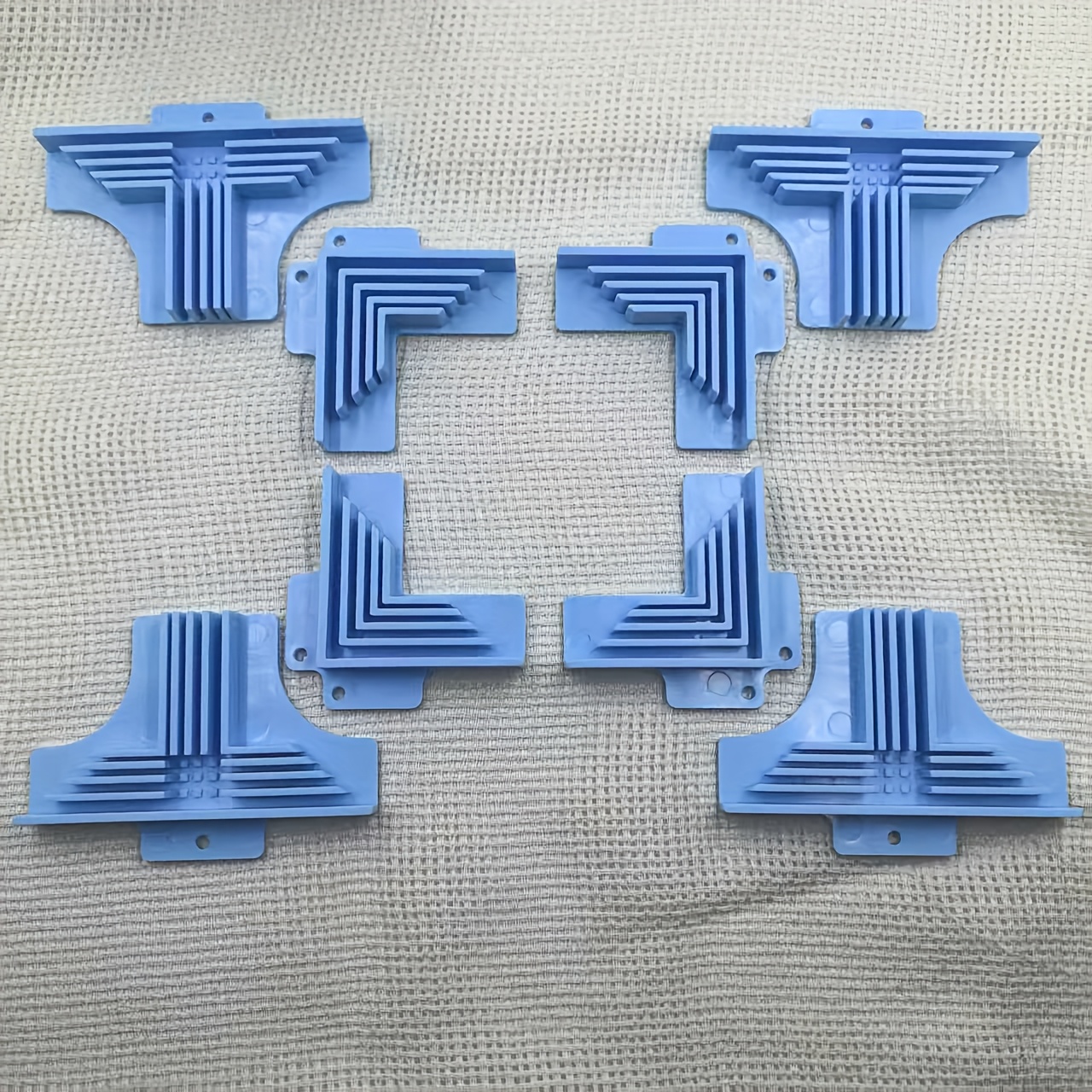 TEMU 8pcs Set Of Corner Assembly Fixtures - Durable Plastic With Precise Slots And Longitudinal Grip Design, Handcraft Box Making Tools, Suitable For
