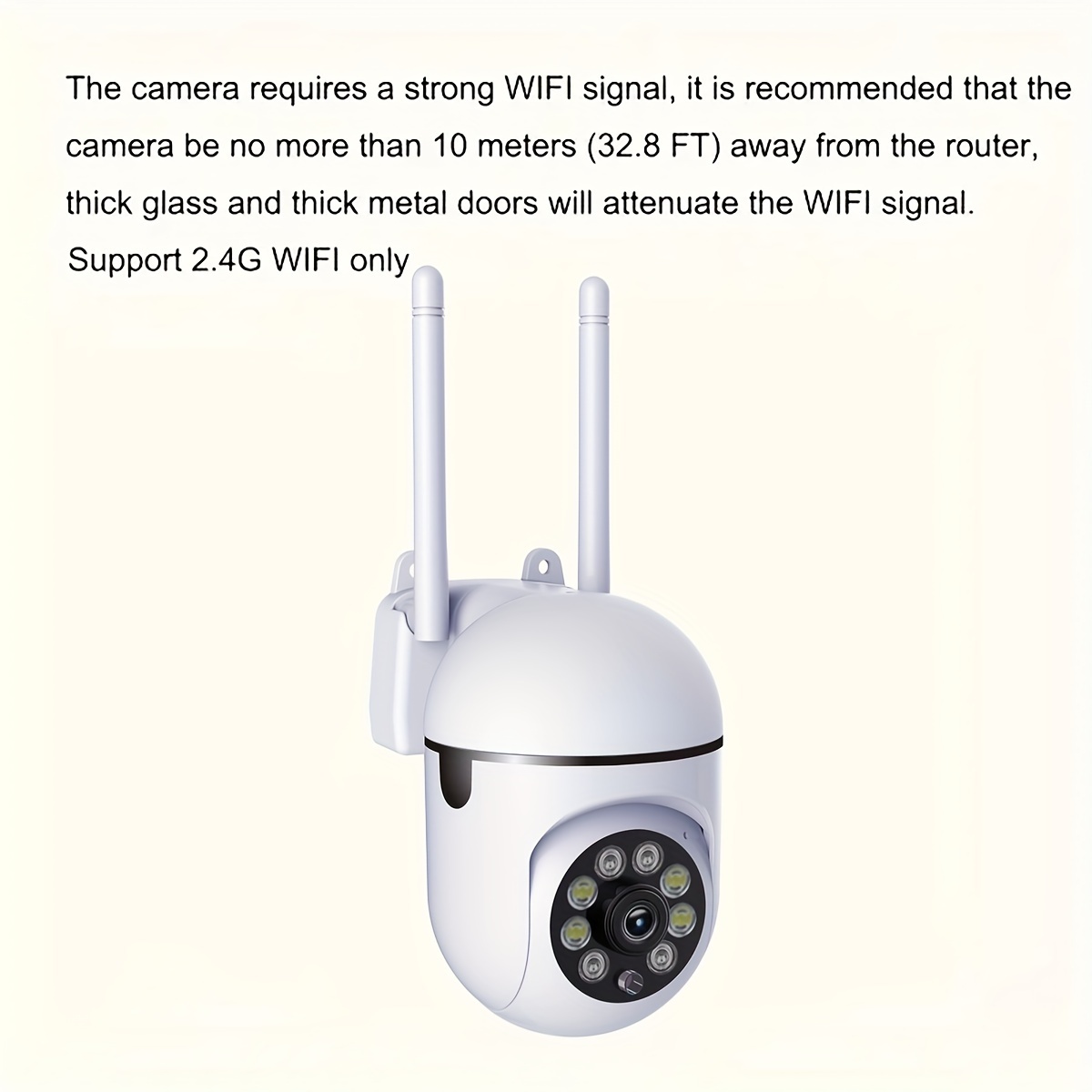   1080p hd wifi security camera indoor outdoor   with night vision intercom   detection usb powered compatible with smartphones 2 4g wireless   system farmhouse supermarket details 1