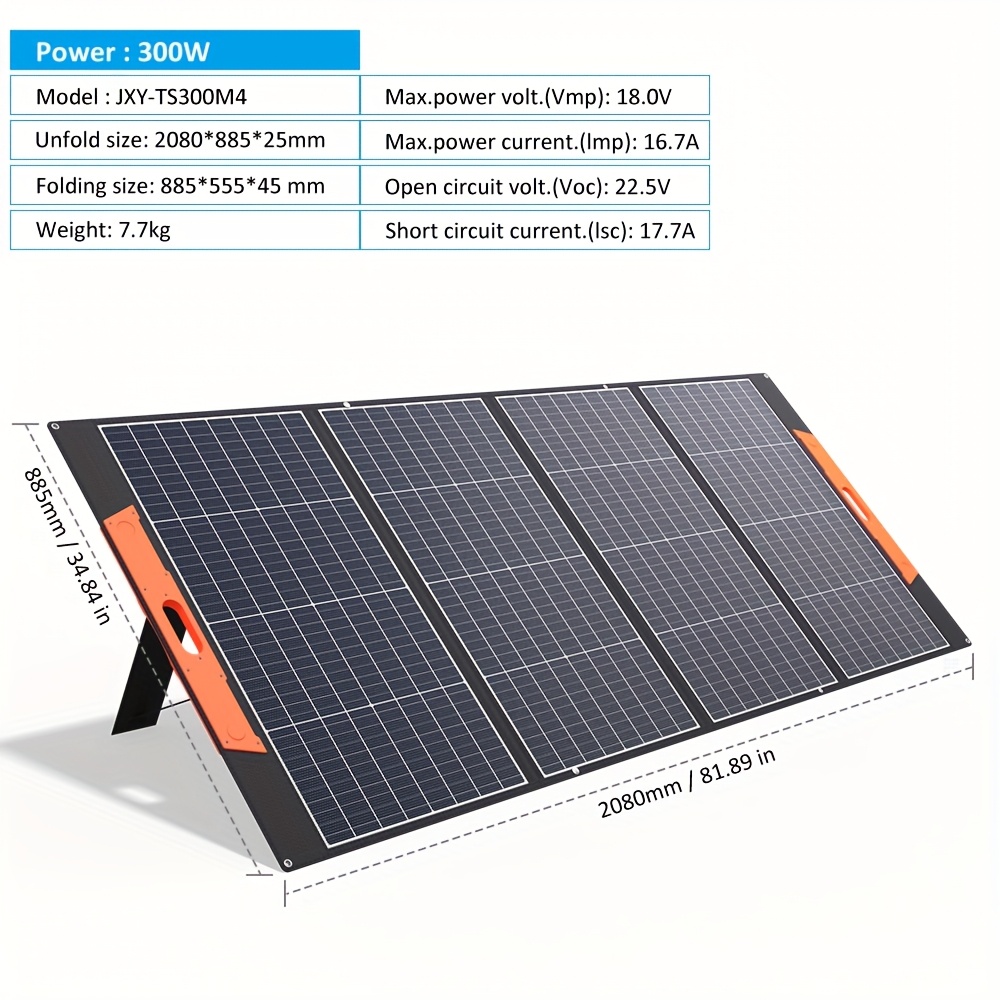 Panel solar portátil 300W plegable