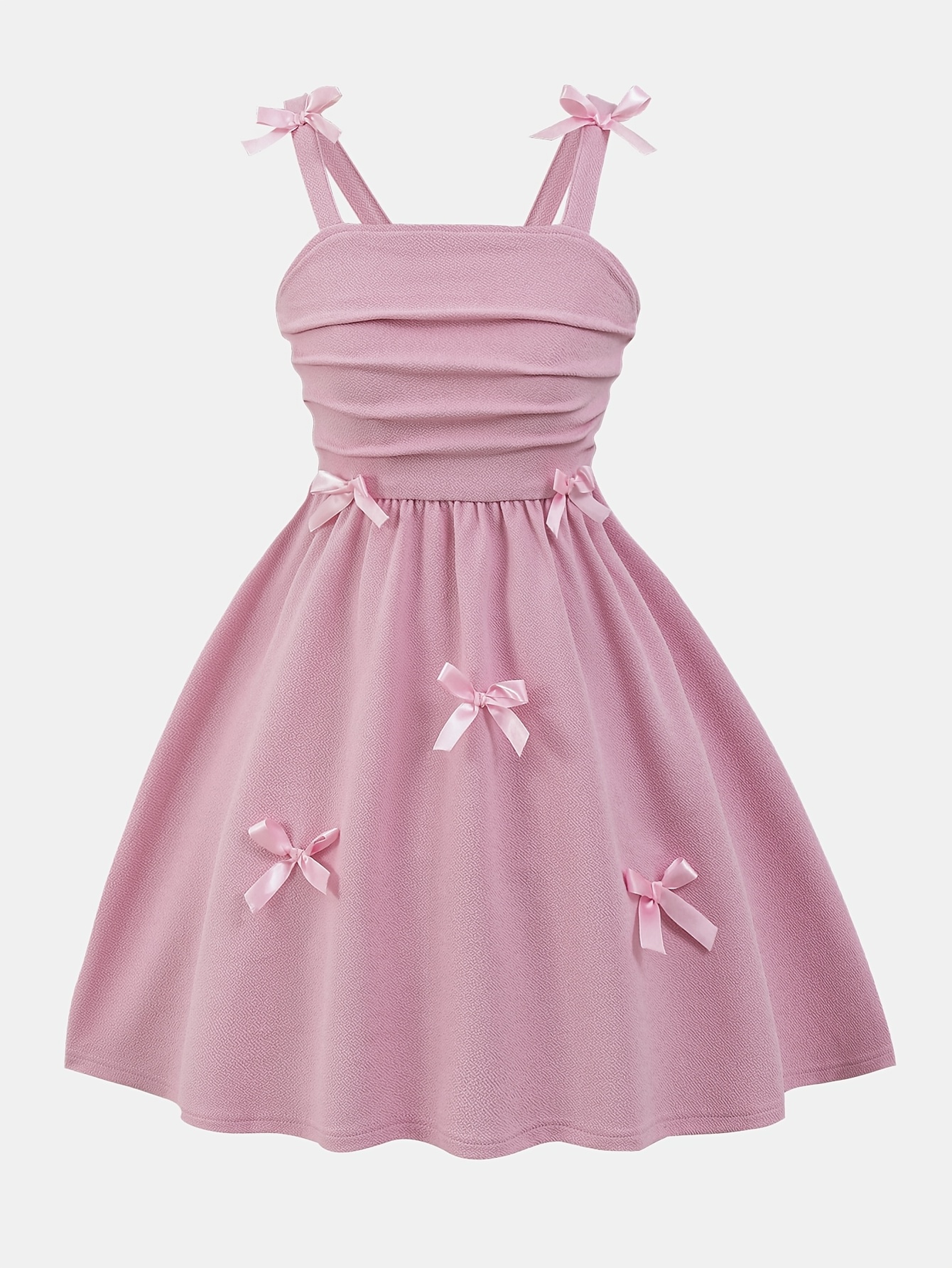 pink suspender dress girls bow dress kids' - Temu New Zealand