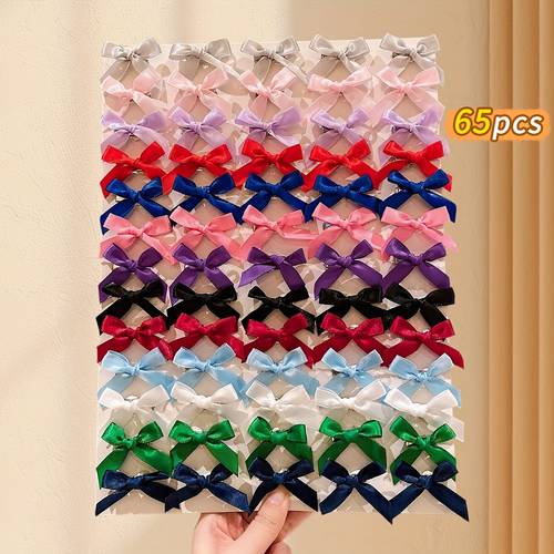 65 hair clips colorful bow duckbill clips hair additions