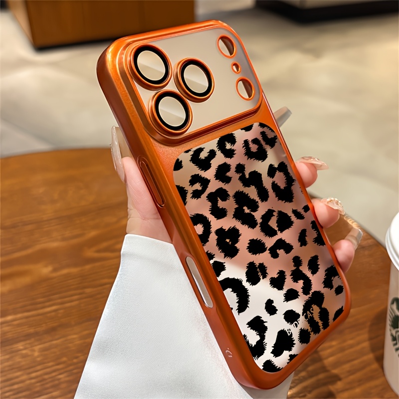 TEMU Print Phone Case, Luxury High-end Pc Matte Electroplated With Lens Protection, Compatible With Iphone 17 Pro 15 14 13, Christmas Gift, New Year