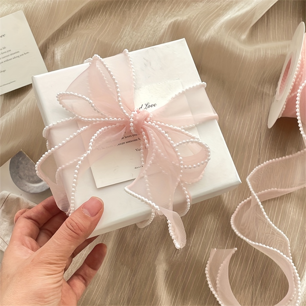 Satinband Rosa 3 Mm X 45 Meter | Doppelseitig Glänzend | Für Geschenkverpackung, Basteln, Hochzeitsdeko