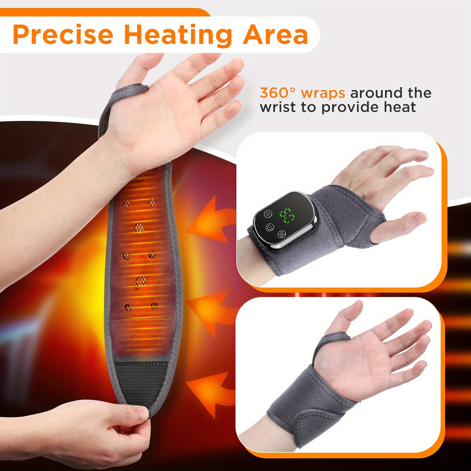massage vibration wrap with heat Wet Water-Based Lubricant main image 1