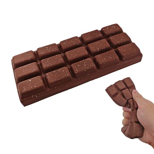 1pc brown chocolate shape squeeze toy slow rising toys birthday party gift squeezing toy with of food party bag filler novelty squeeze toy classroom prize