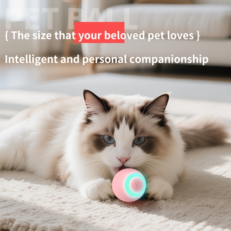 Smart Obstacle-Avoiding Pet Ball, Soft Silicone