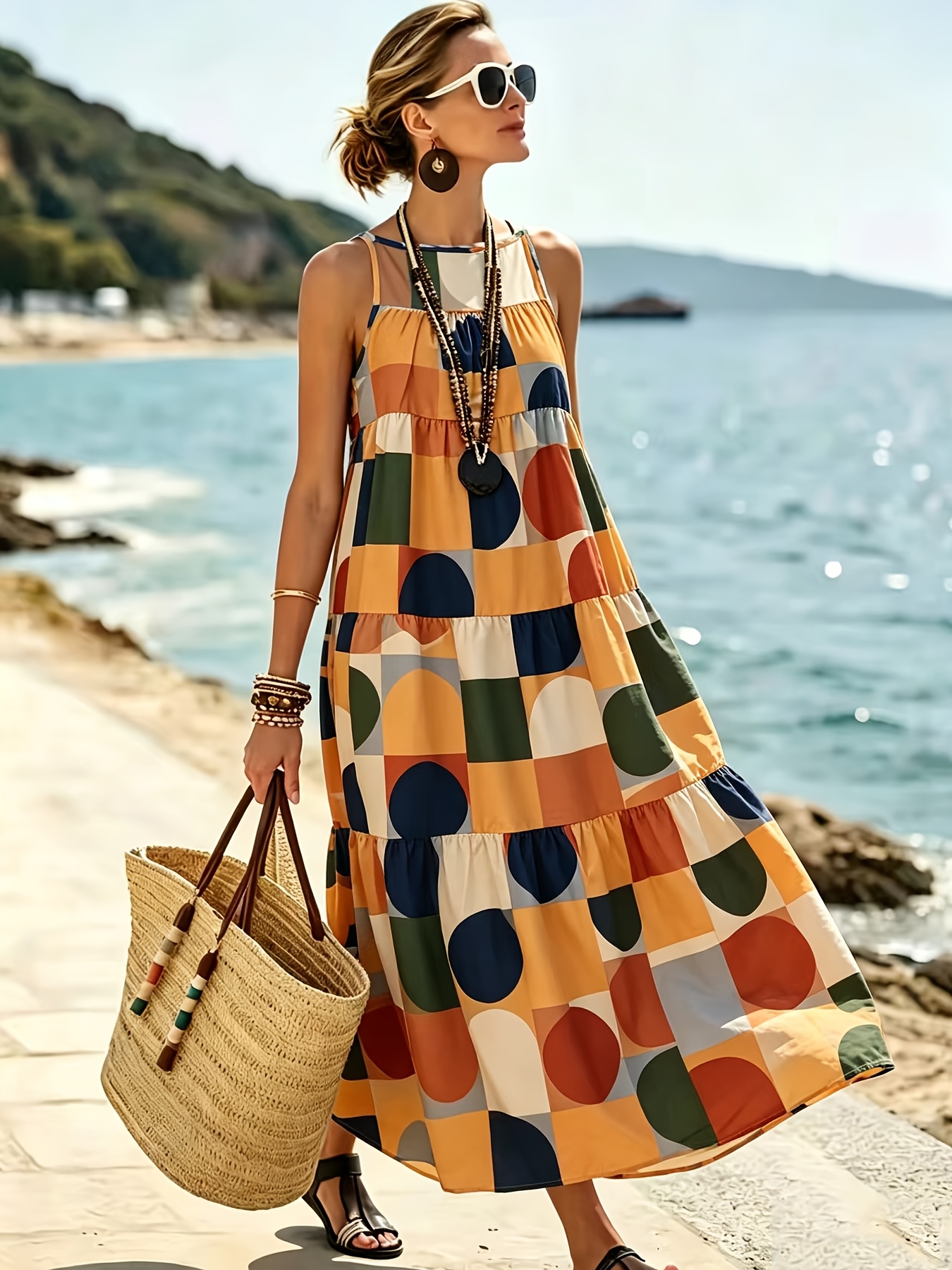 temu boho dress style dresses for women sold on United States prohibition era fashion H&M | Dresses | Size:US 26W / UK 30 / EU 56