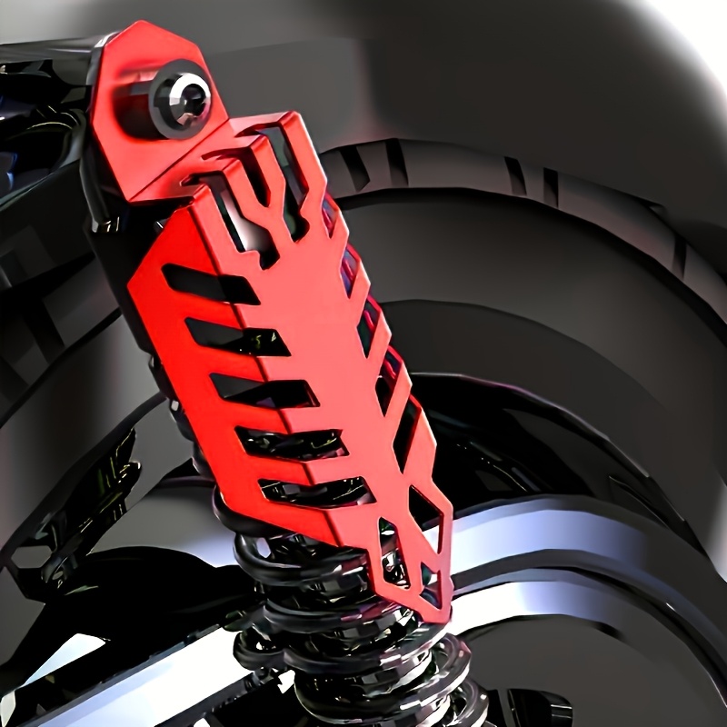 TEMU Aggiornamento Accessori Moto Pezzi, per Veicoli , Copertura Decorativa Universale in Alluminio per Anteriore e Protezione Tubo di Scarico