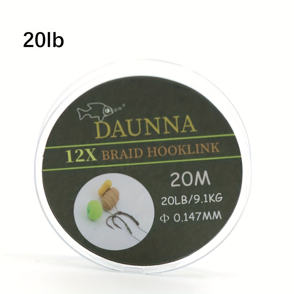 Image of 1/20pcs Carp Fishing Line Soft Braided Hook Link Braid Line For Hair Rig Carp Coarse Fishing Accessories Tackle