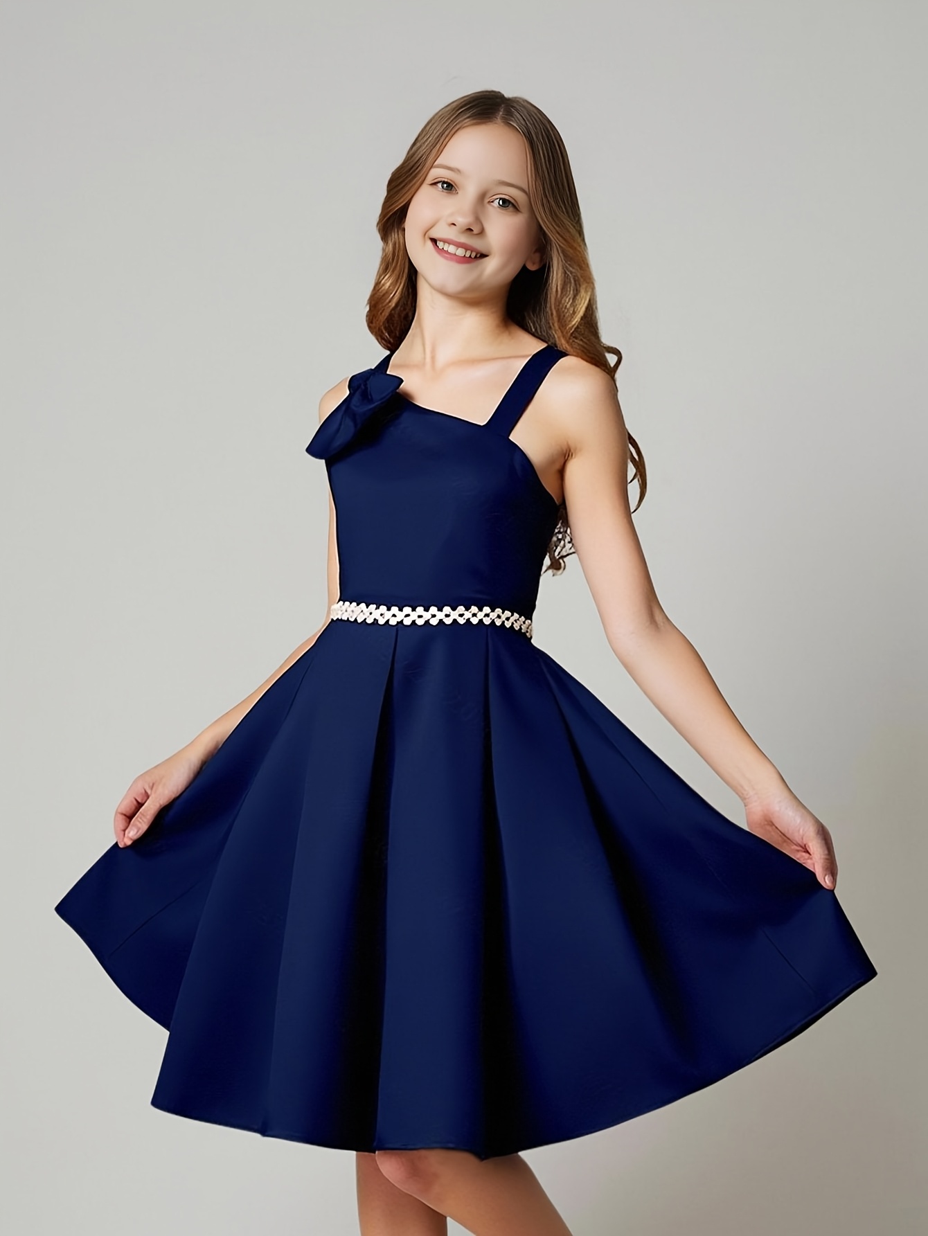 open lace back dress Amazon.com: A2Z 4 Kids Girls Skater Style Party Outfit Summer Flared main image 0