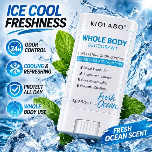 whole body deodorant stick long lasting scent underarm body odor protection suitable for men and women