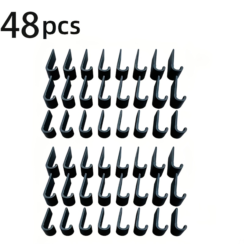 TEMU 48pcs Car Dashboard Cable Clips, Compatible With 3.4mm Cables, Fix Wiring, Organizing Dashcam And Phone Holder Wires, Compact And Space-saving,