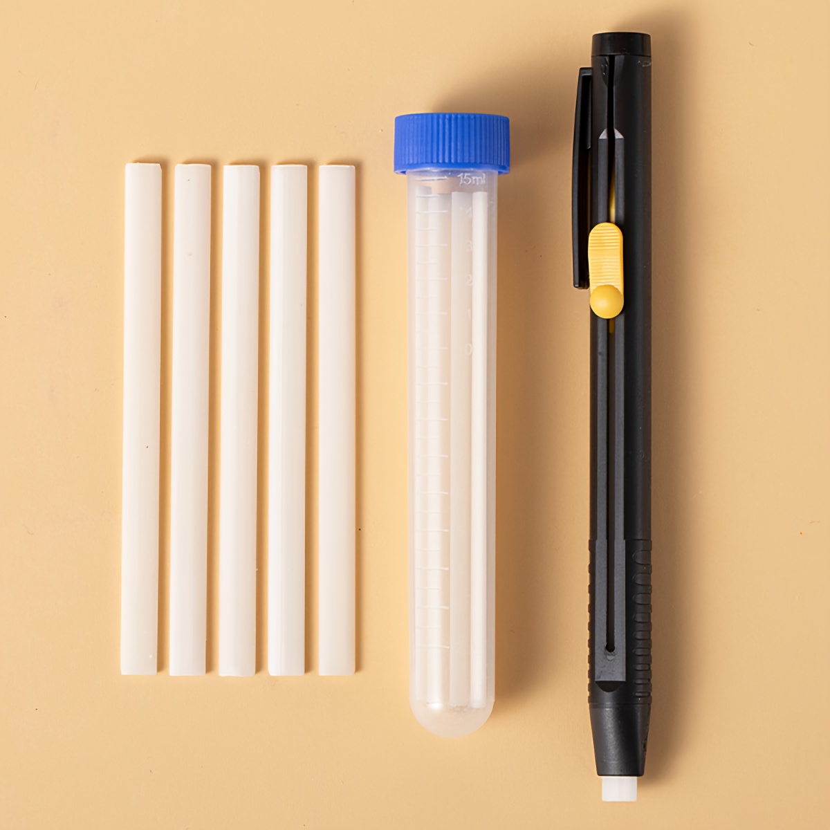 E-shop Unsichtbares Abhefpuder aus Stoff, 1 Stift + 5 Nachfüllungen, hochtemperaturbeständig selbstverschwindend, für -Markierungen Linienzeichnung