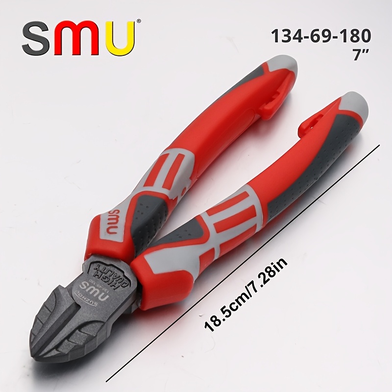 TEMU SMU Pince à fil de qualité industrielle allemande, pince à bec long, pince à couper , tête large 6 pouces 7 pouces 8 pouces, outils