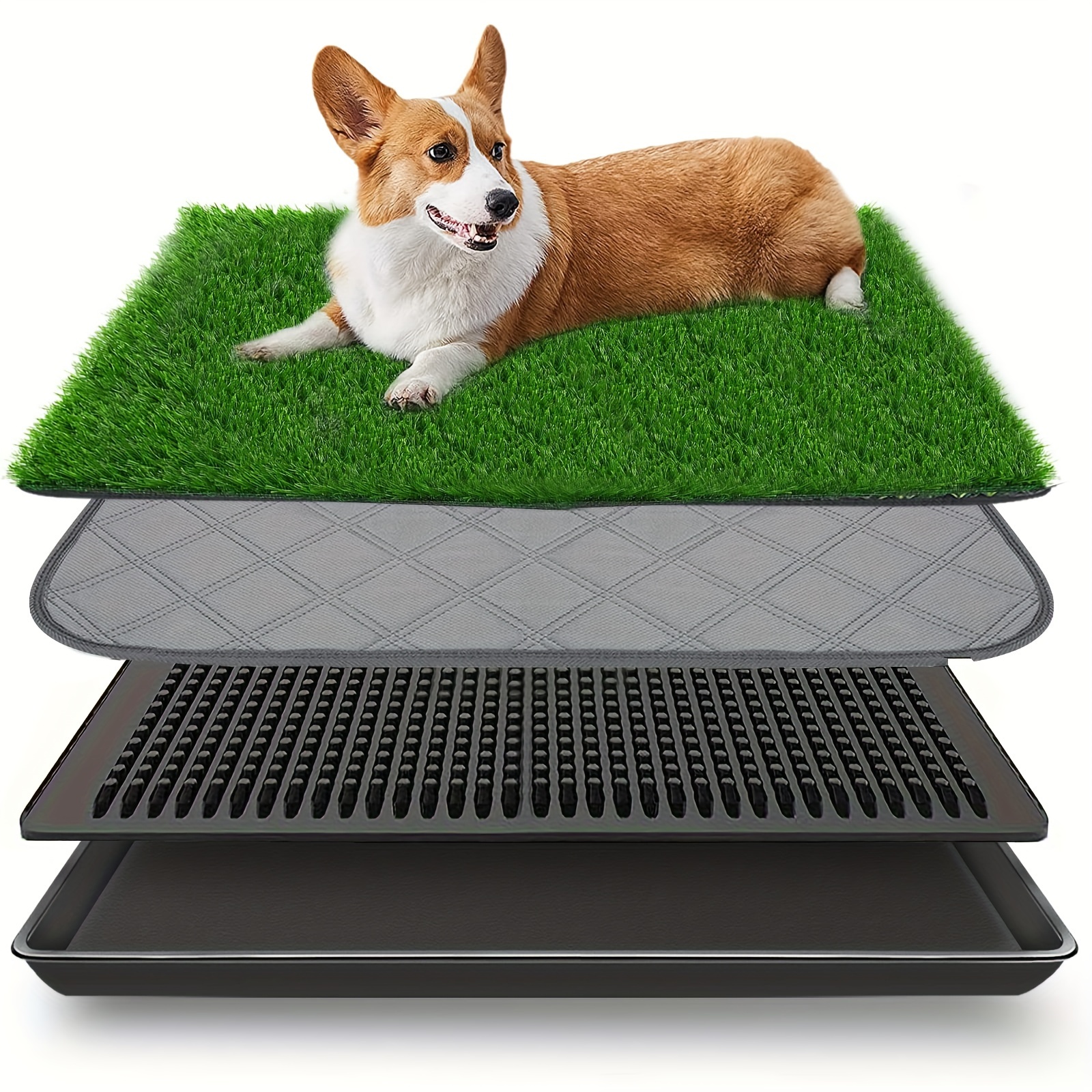 Puppy Potty Training pad - Washable & Reusable Dog Potty Tray with Lawn  Fake Grass for Home at Rs 320/piece in Surat
