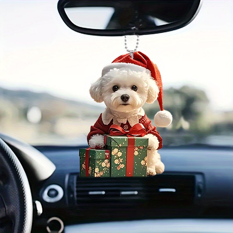 

New 's , Dog Box Shaped Pendant, Suitable For Car Mirrors, Keychains, Boxes, Christmas Tree Decorations