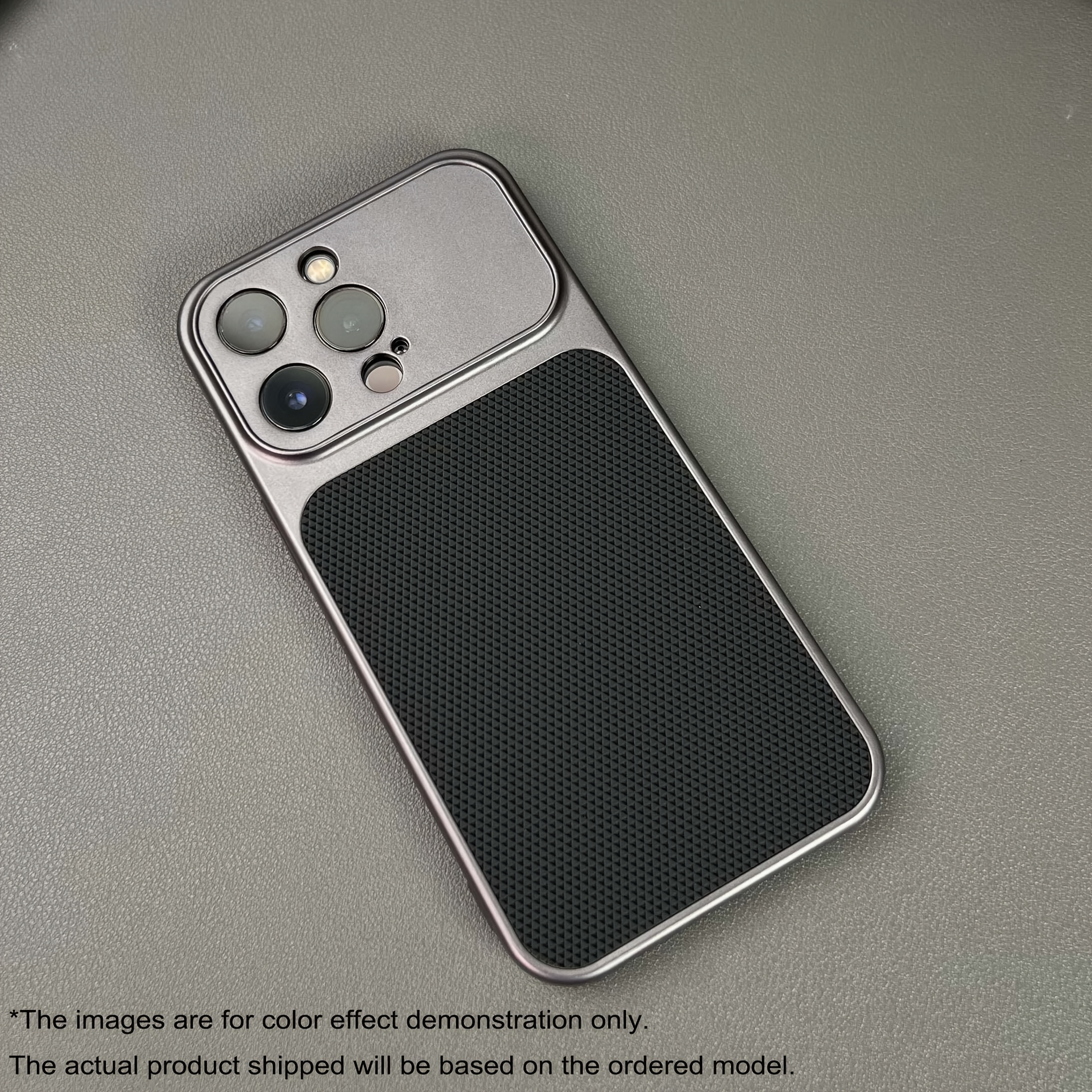 TEMU Phone Case: New Triangular Phone Case For Iphone 17, 17 Pro, 17 Pro Max, 16e, 15 Plus, 14 Pro, 13, 12, 11 - Full Cover Gray Soft Case