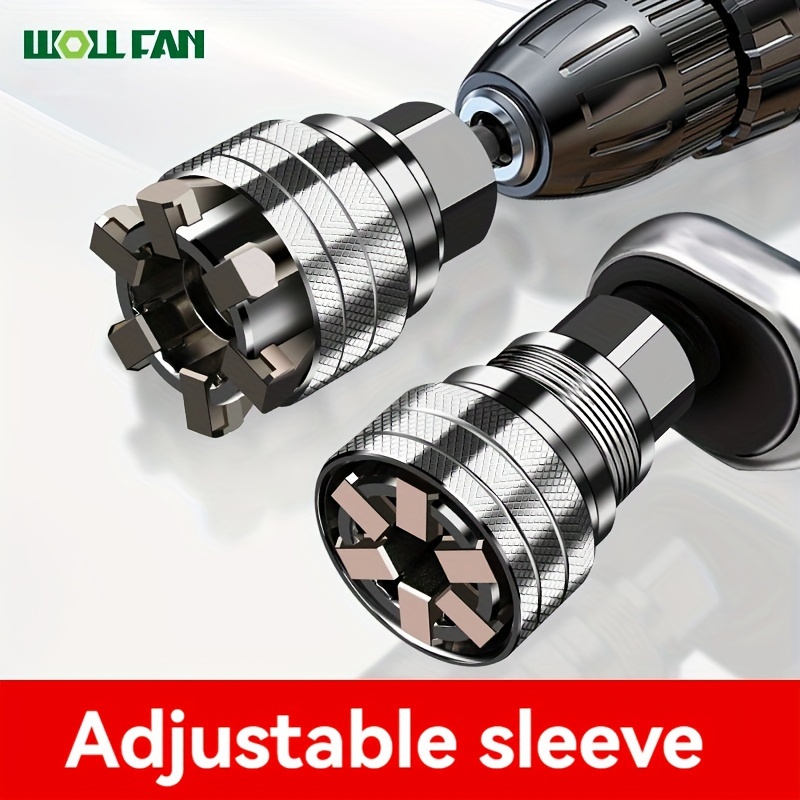 

Multi Functional Universal Socket Tool, Adjustable Sleeve, Multifunctional Hexagonal Screw Nut