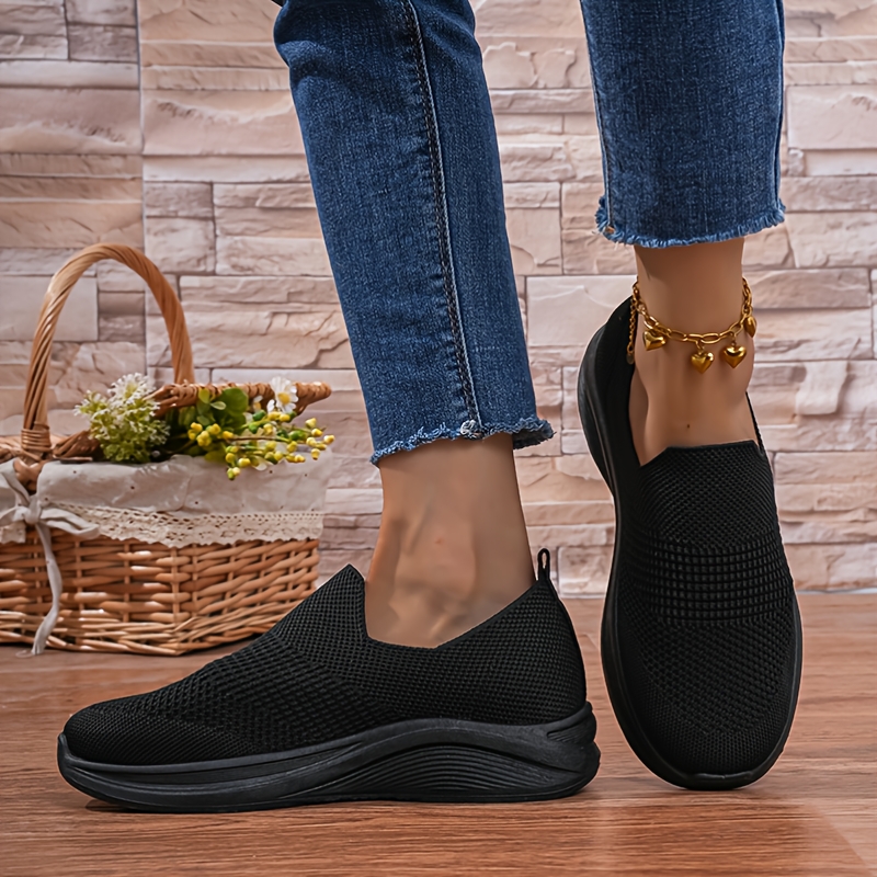 TEMU Baskets, Chaussures de Course sur Route pour Femme -Step-on. Ces Chaussures de Sport à Semelle Épaisse surélevante et Respirante avec Semelles